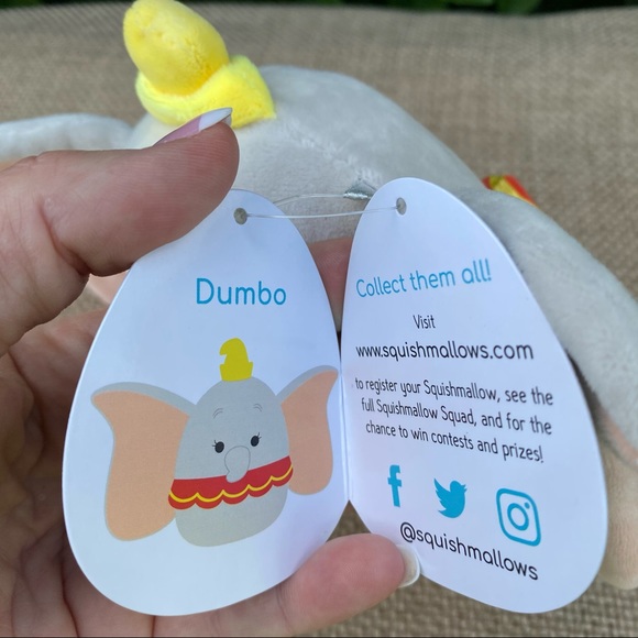 DISNEY Squishmallow DUMBO 5” NWT - Picture 3 of 5